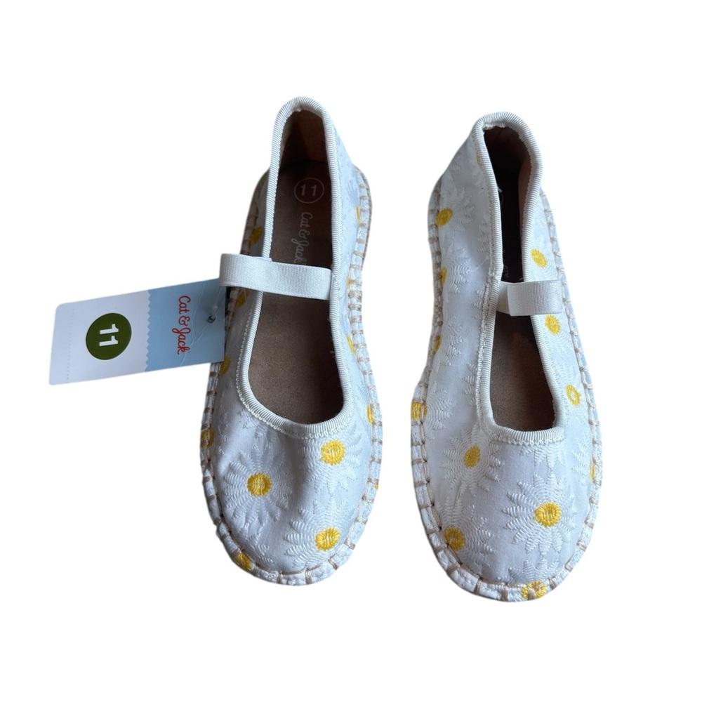 Cat & Jack White and Yellow Dress Shoes